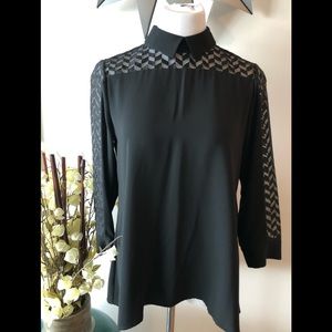 Anne Fontaine black tunic size 40